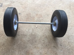 new wheels and axle.